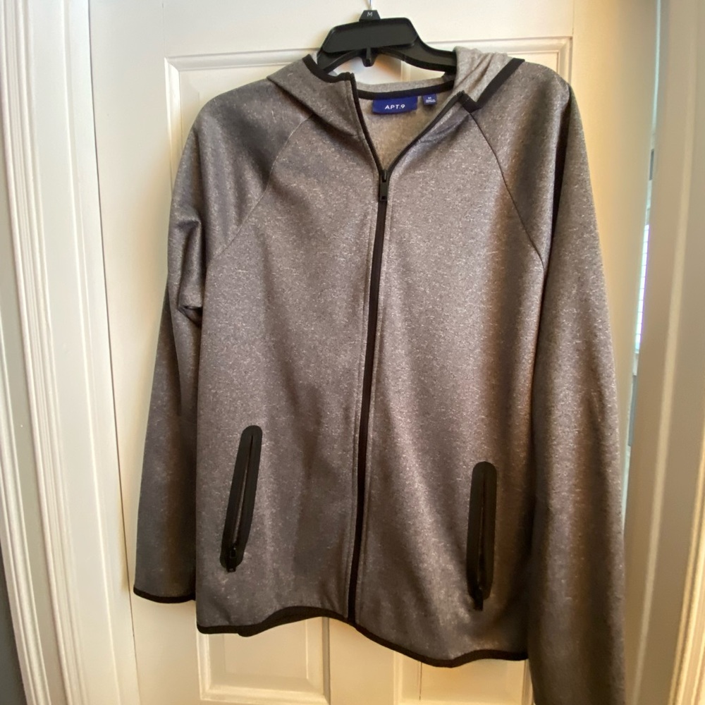 Apt9 Grey Light Hooded Jacket